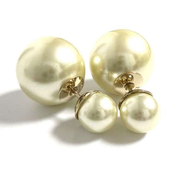 DIOR White Pearl Earrings - Picture 1 of 10